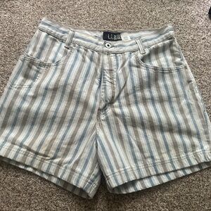 Vintage LA blues striped denim shorts